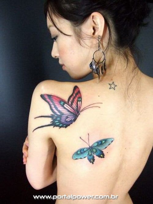 Tatuagem Borboletas - Tattoo Butterfly (23) Tatuagem Borboletas - Tattoo Butterfly (23)