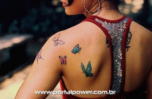Tatuagem Borboletas - Tattoo Butterfly (27) Tatuagem Borboletas - Tattoo Butterfly (27)