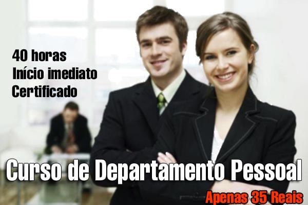 Curso de Departamento Pessoal completo e grátis Curso de Departamento Pessoal completo e grátis
