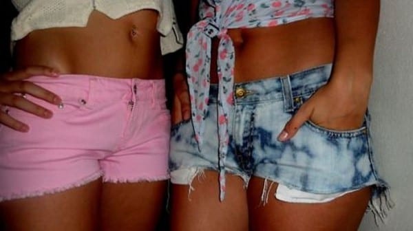 Moda shorts jeans