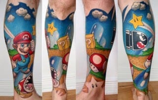 Mario tattoo Mario tattoo