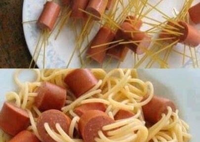 Espaguete-de-salsichas