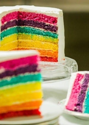 Bolo Arco-Iris