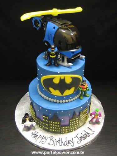 Bolo Batman Pasta Americana 7