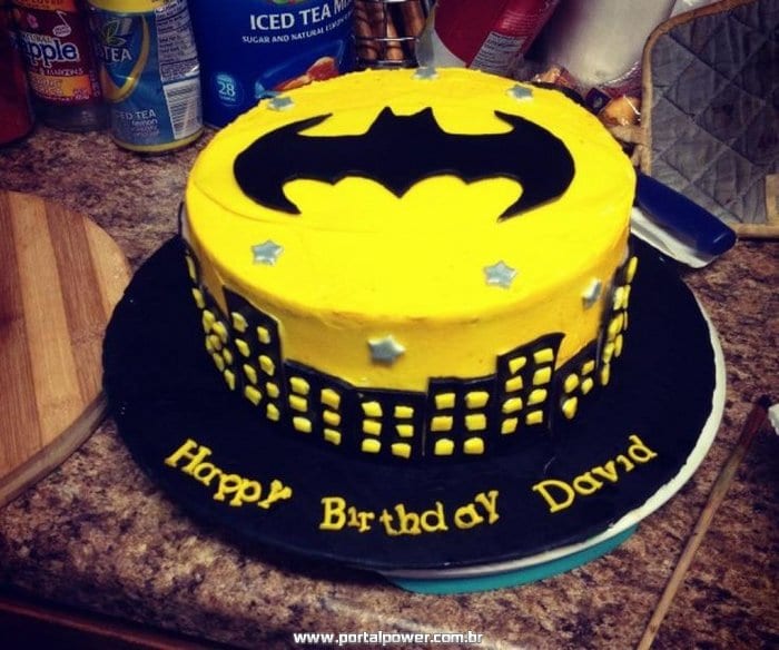 Bolo Batman Pasta Americana 9