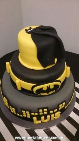 20 Bolos do Batman em Pasta Americana + Festa Aniversário 20 Bolo Batman Pasta Americana