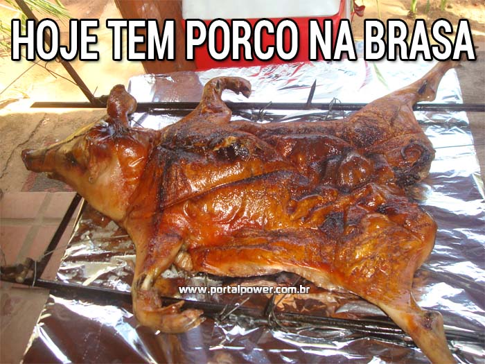 Porco na brasa