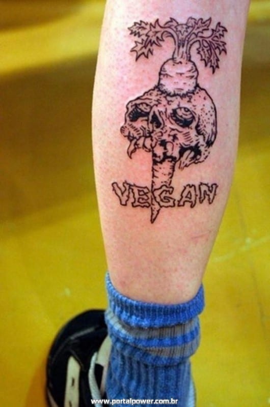 Tatuagem de cenoura Tatuagem alimentos