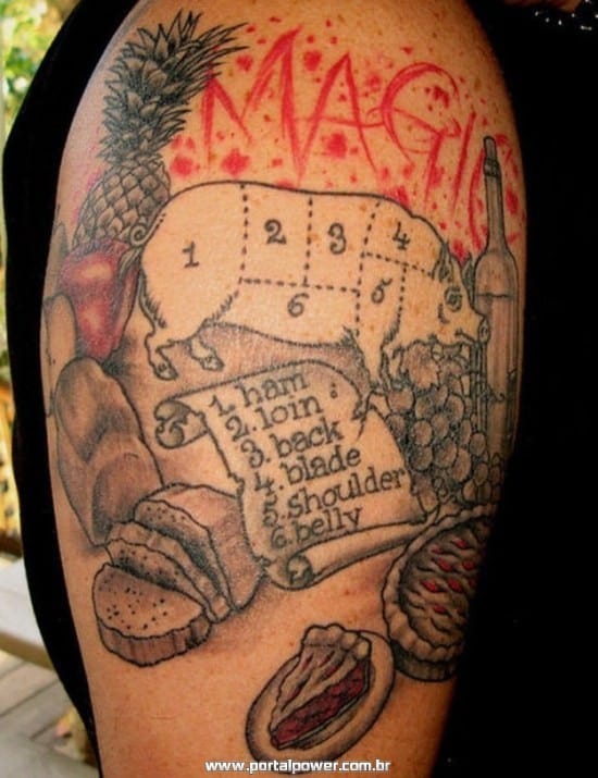 Tatuagem alimentos