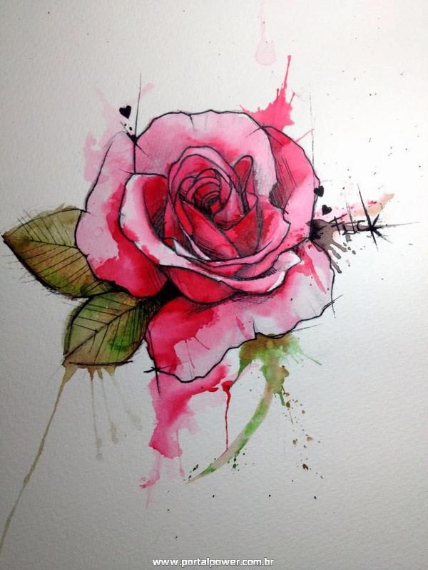 Tatuagens femininas e masculinas de Rosas 15 Tatuagem de Rosas 19