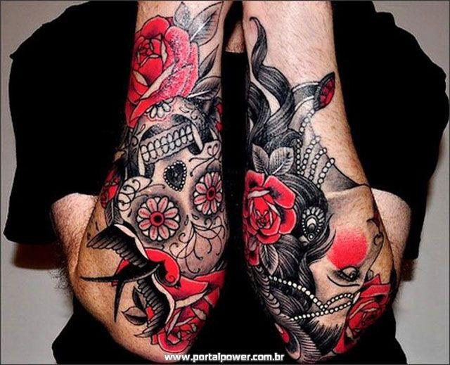 Tatuagens femininas e masculinas de Rosas 1 Tatuagem de Rosas 4