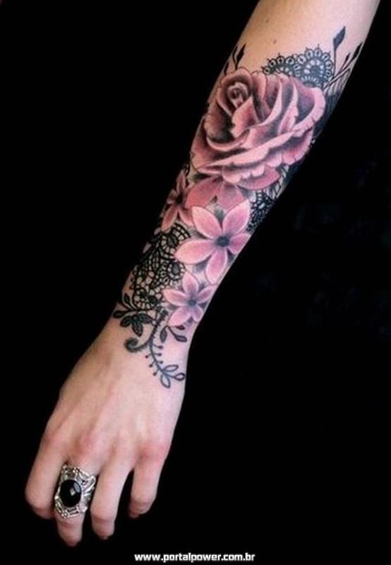 Tatuagens femininas e masculinas de Rosas 21 Tatuagem de Rosas 6
