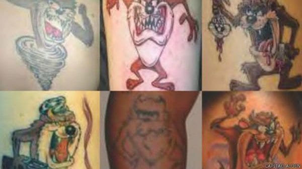 Tatuagens de Bandidos, saiba o significado delas 2 Tatuagem do Diabo da Tasmânia