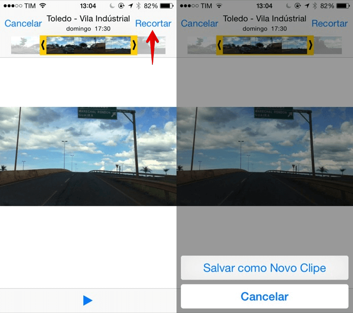 Como cortar vídeos com aplicativo nativo do iOS 2 Cortar videos ios 2