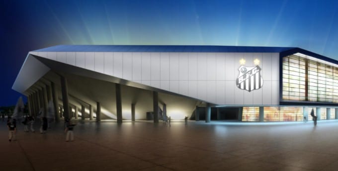 Arena Santos - Veja fotos do novo estádio do Peixe 1 Novo estadio santos 1