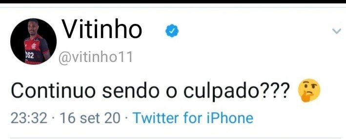 CONITNUO SENDO O CULPADO VITINHO