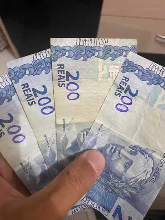 minhas notas de 200 reais