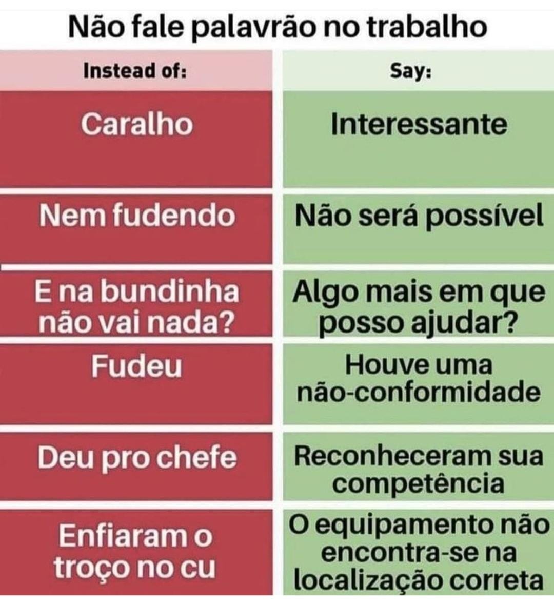 Como falar palavrao de maneira Educada Como falar palavrao de maneira Educada