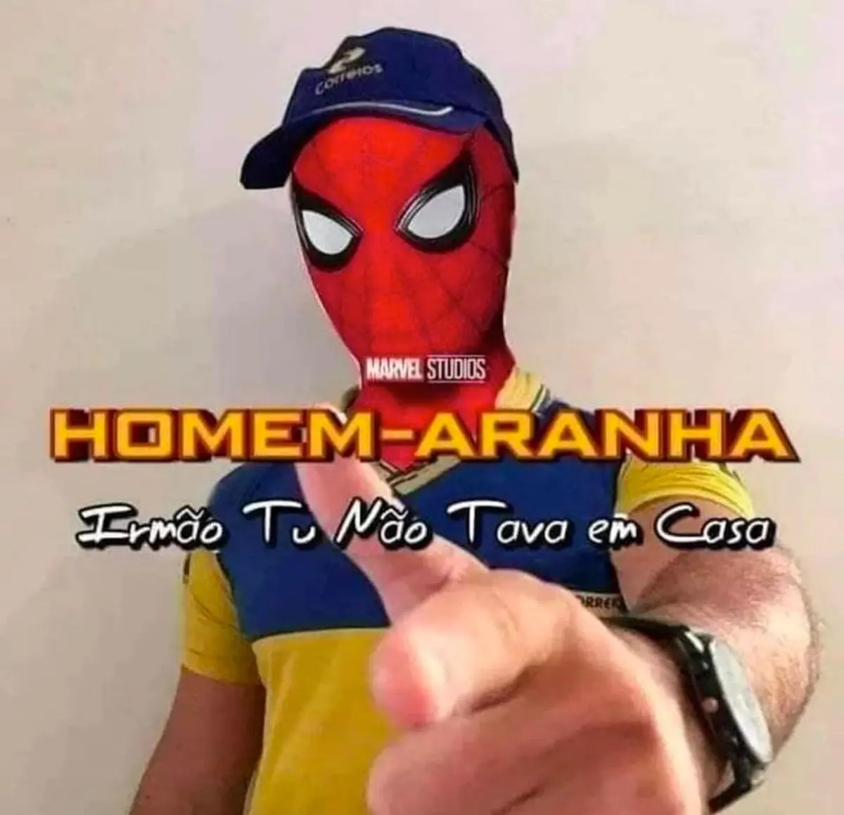 Homem Aranha irmao tu nao tava em casa