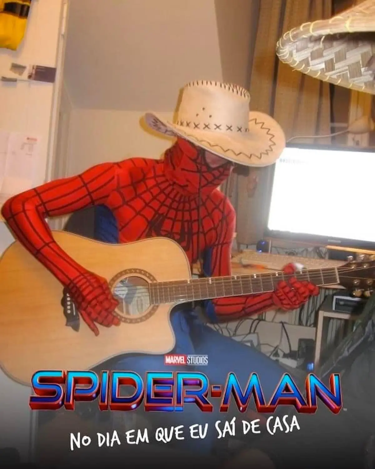Homem Aranha no dia que sai de casa