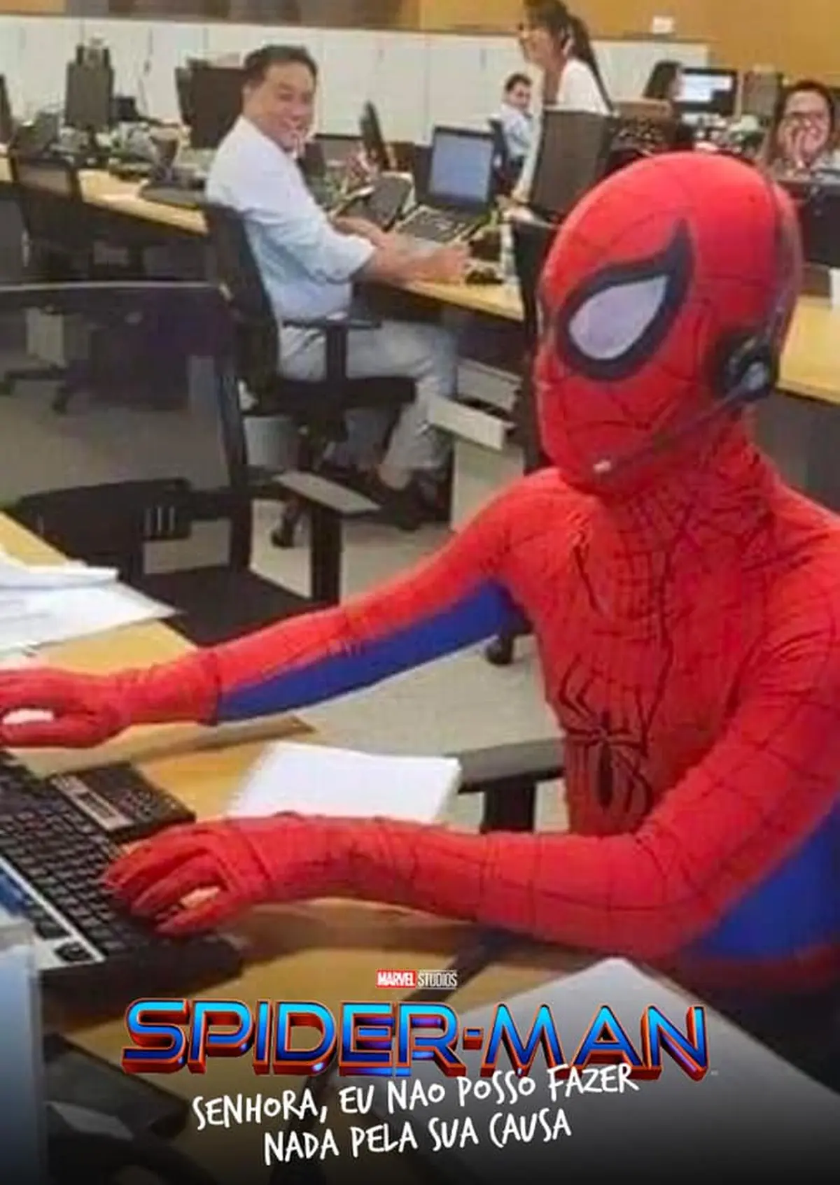 Homem Aranha senhora nao posso fazer nada pela sua casa