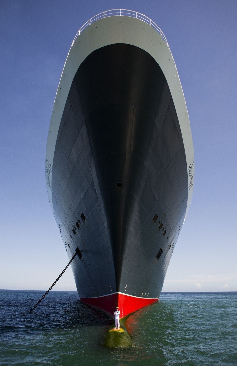 Queen Mary com seu capitao