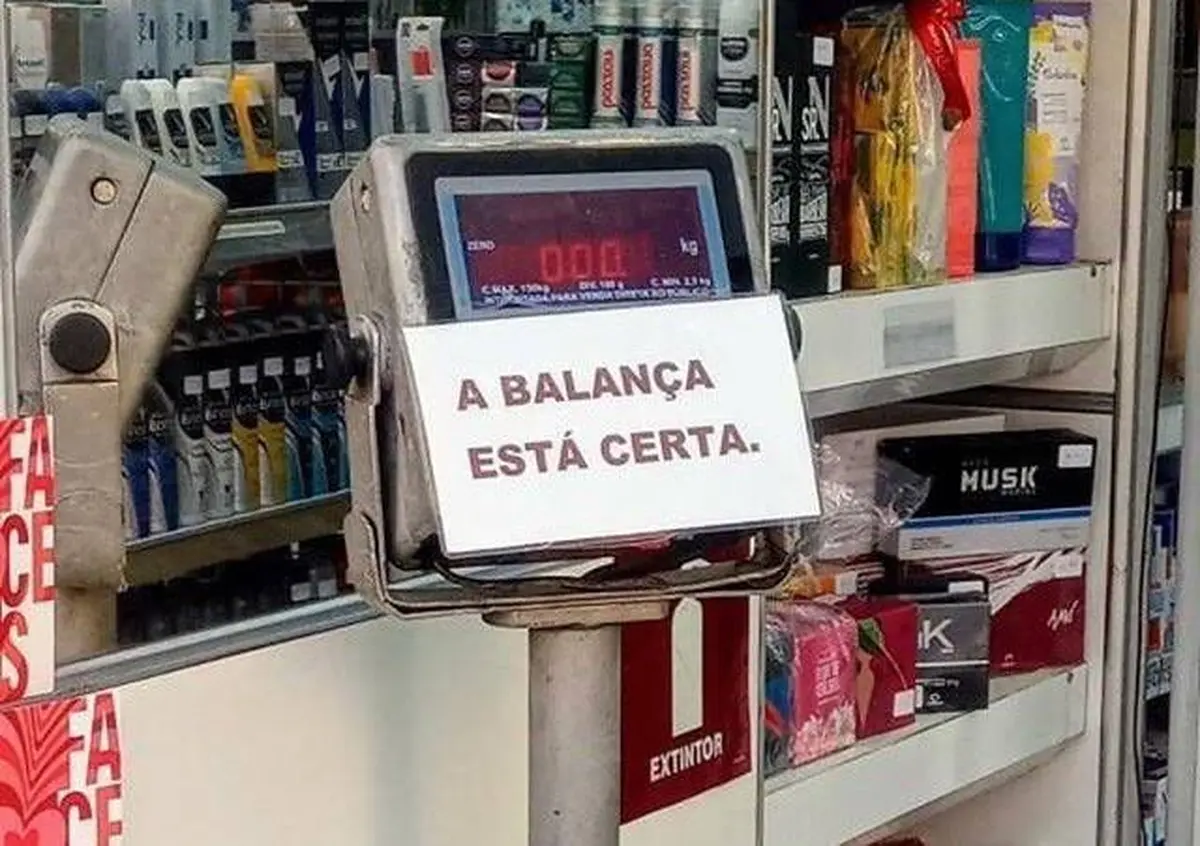 A balanca esta certa Placas engracadas