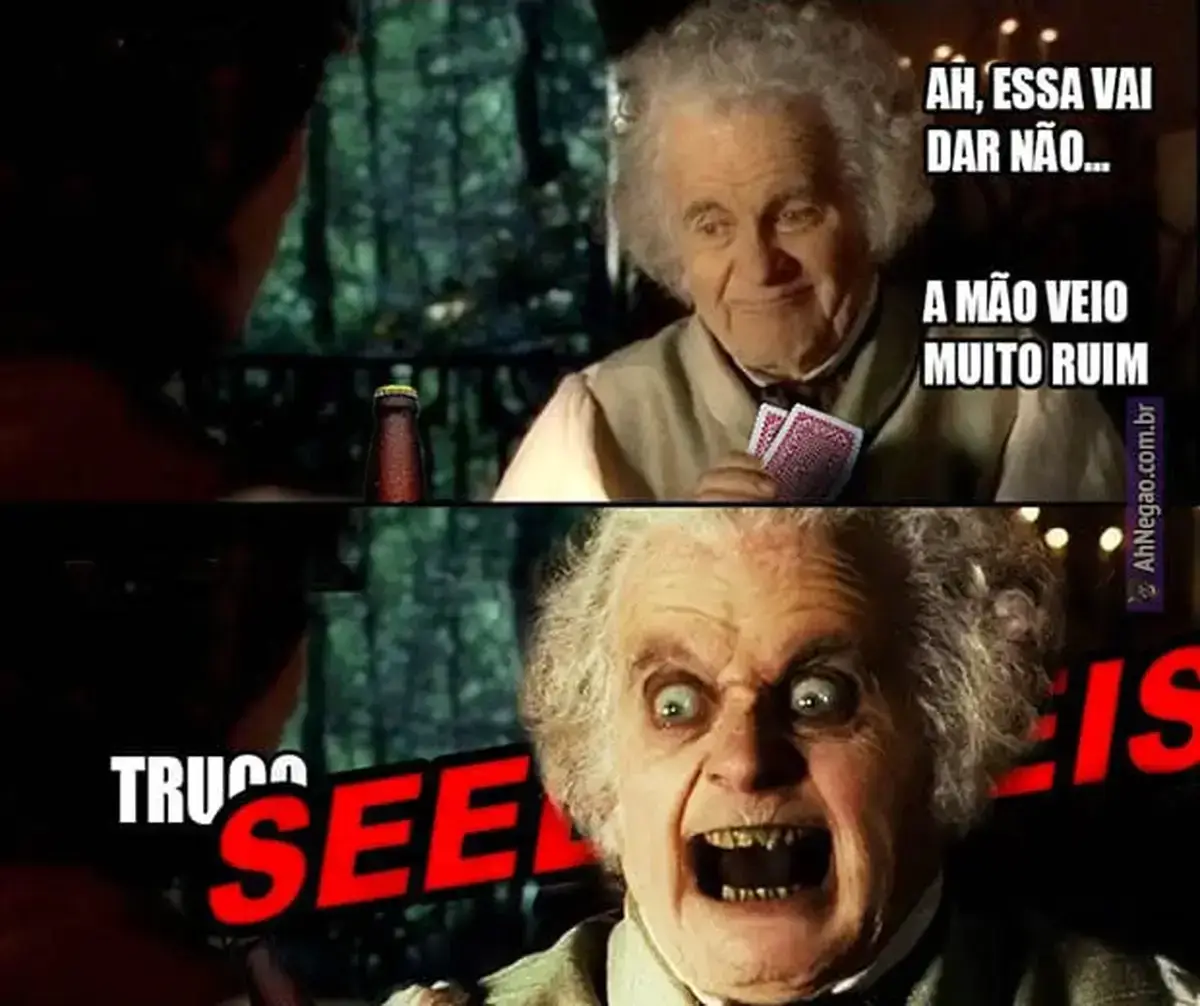 A mao veio muito boa no truco A mao veio muito boa no truco