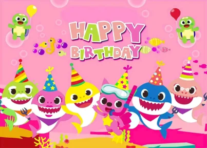 Baby Shark Wallpapers, papel de parede Full HD Android e IOS 18 Baby Shark Wallpaper papel de parede