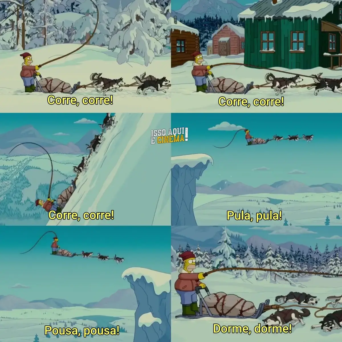 Homer Simpson e o treno