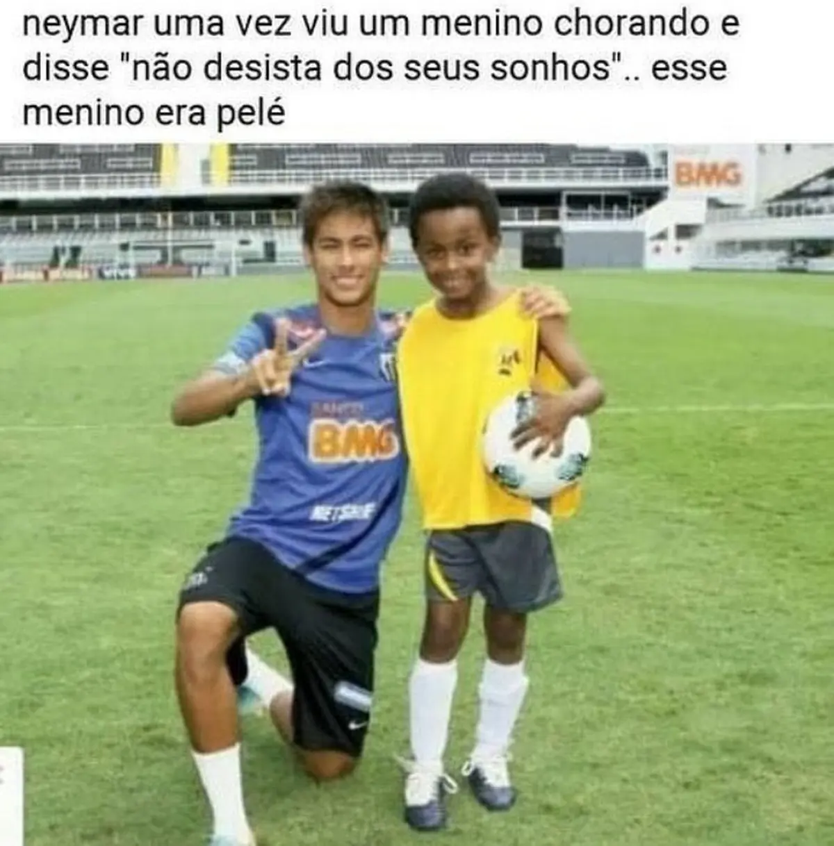 Neymar uma vez viu um menino chorando e falou nao desista dos seus sonhos esse menino era pele Neymar uma vez viu um menino chorando e falou nao desista dos seus sonhos esse menino era pele