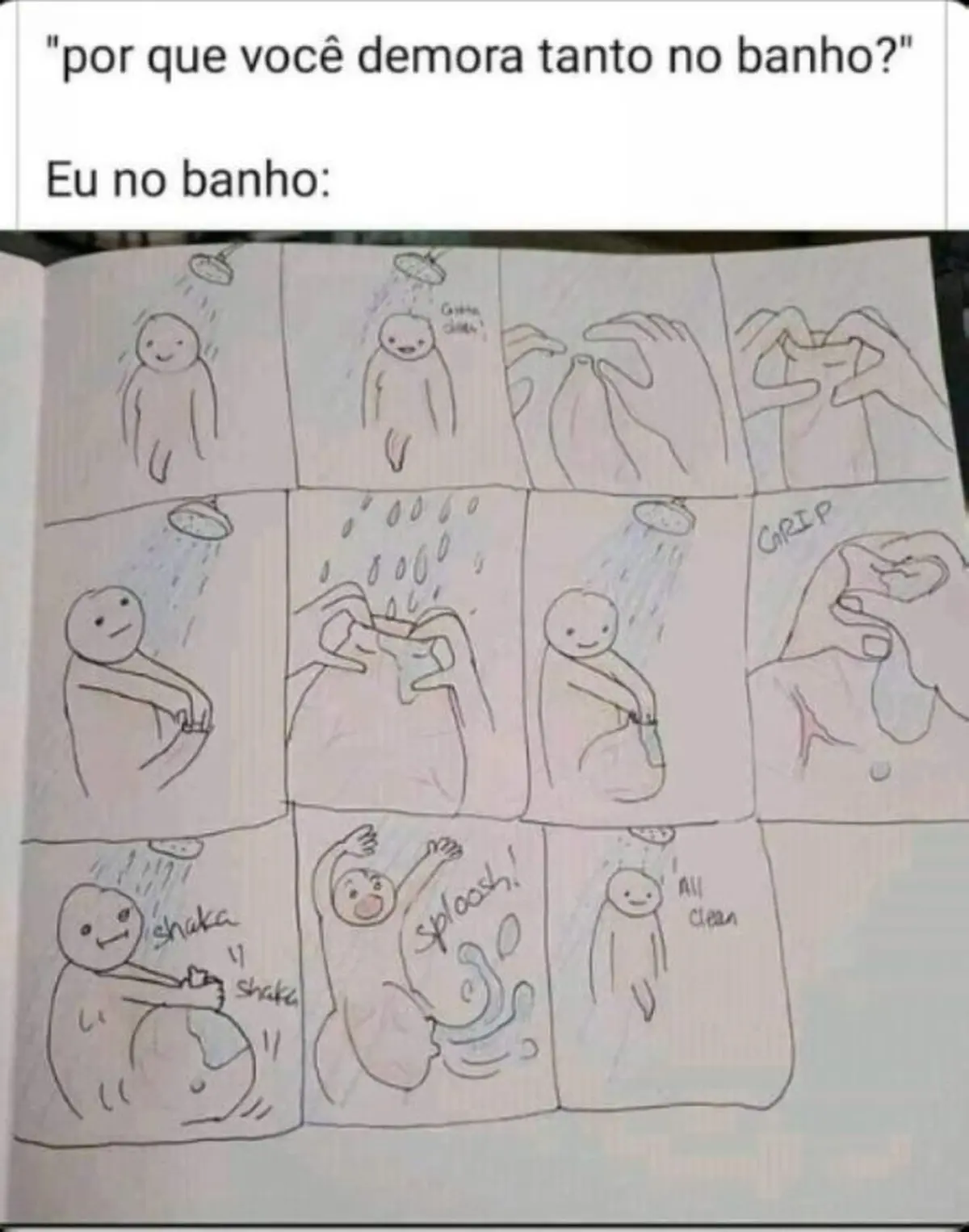 Porque voce demora tanto no banheiro Porque voce demora tanto no banheiro