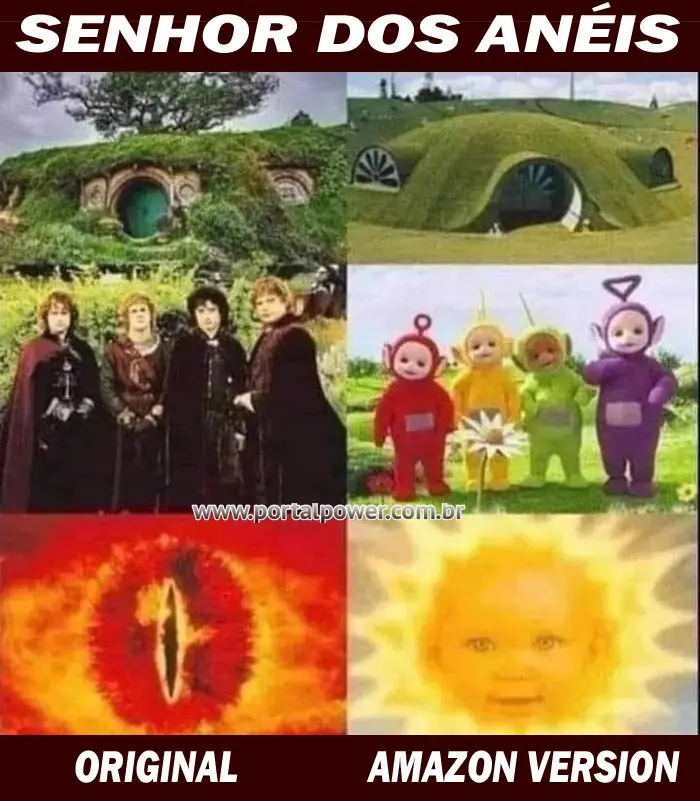 Senhor dos aneis Original vs Amazon Prime Video
