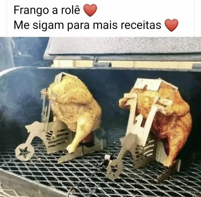Frango a role me sigam pra mais receitas