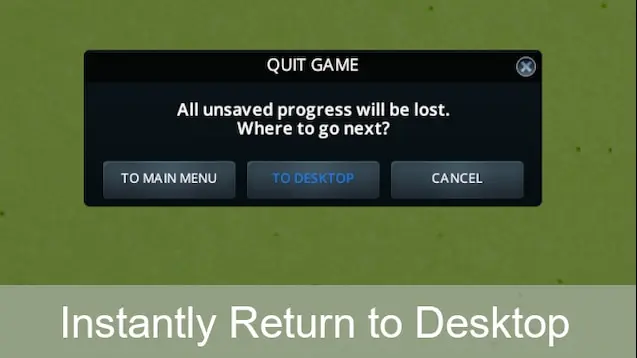 Instant Return To Desktop Instant Return To Desktop