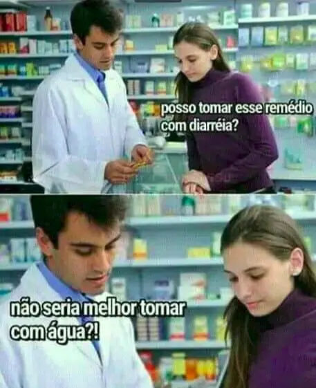 Melhor tomar com agua
