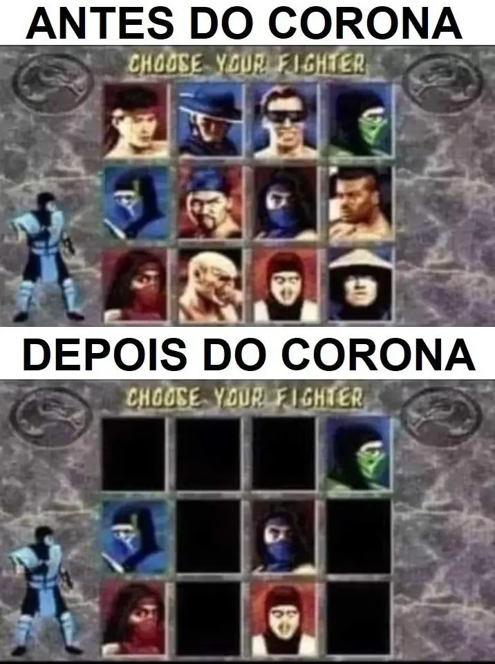 Mortal Kombat Antes e depois do Covid