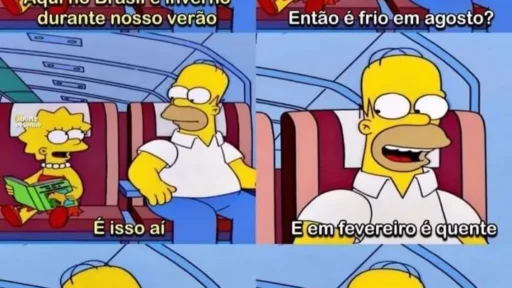 Os Simpsons descrobrindo o Brasil
