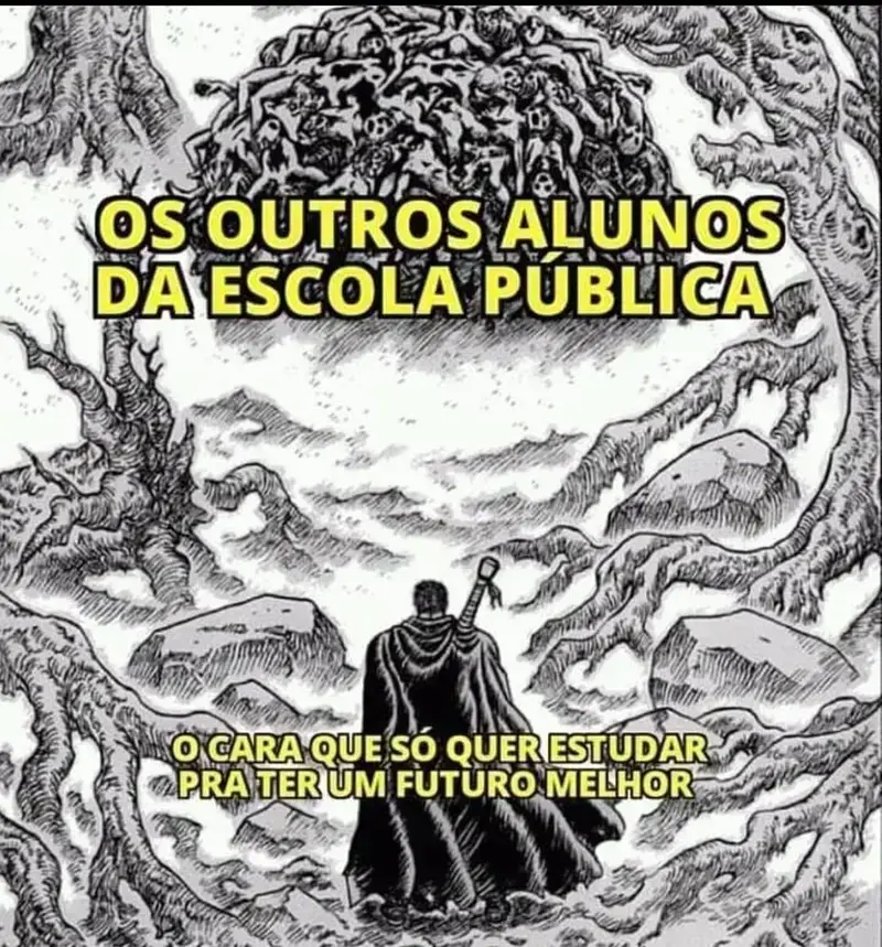 Os outros alunos de escola publica