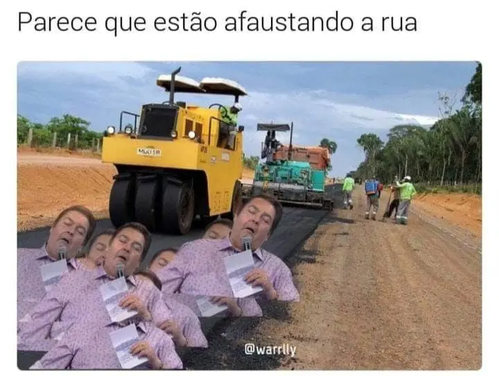 Parece que estao asfautando a rua