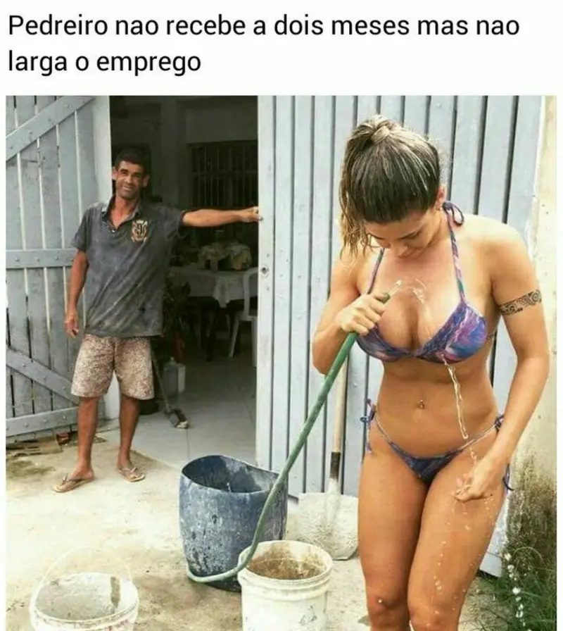 Pedreiro sem receber salario a dois meses