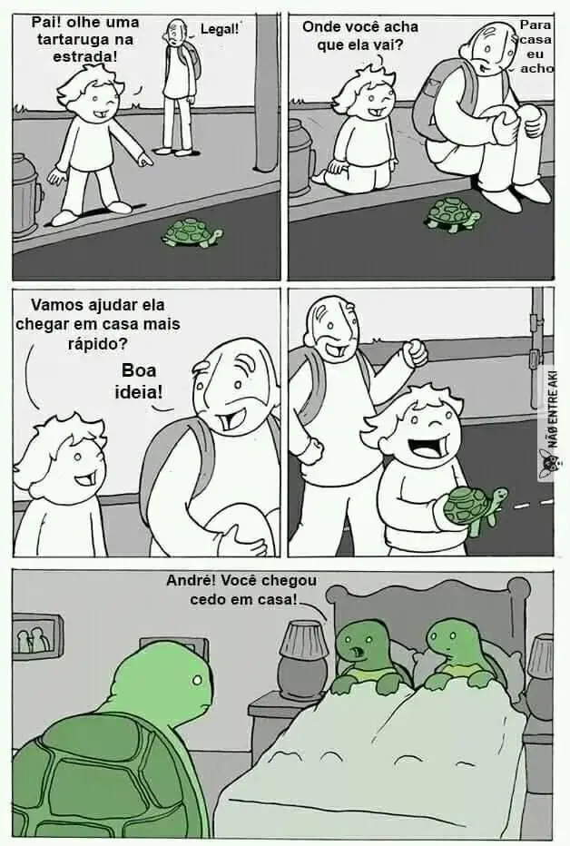 Poxa mancada com a Tartaruga