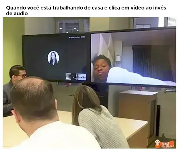 Quando voce esta trabalhando em casa