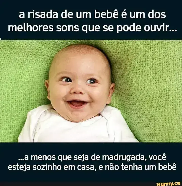 Risada de bebe e um dos melhores sons para se ouvir