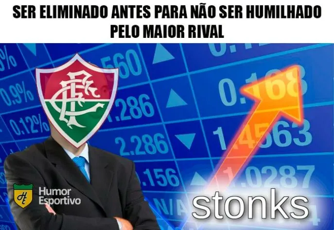Ser eliminado agora pra não perder pro Rival