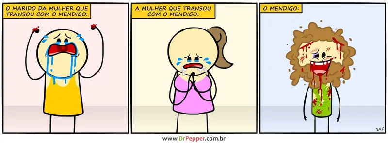 Tirinha Dr Pepper do mendigo Tirinha Dr Pepper do mendigo