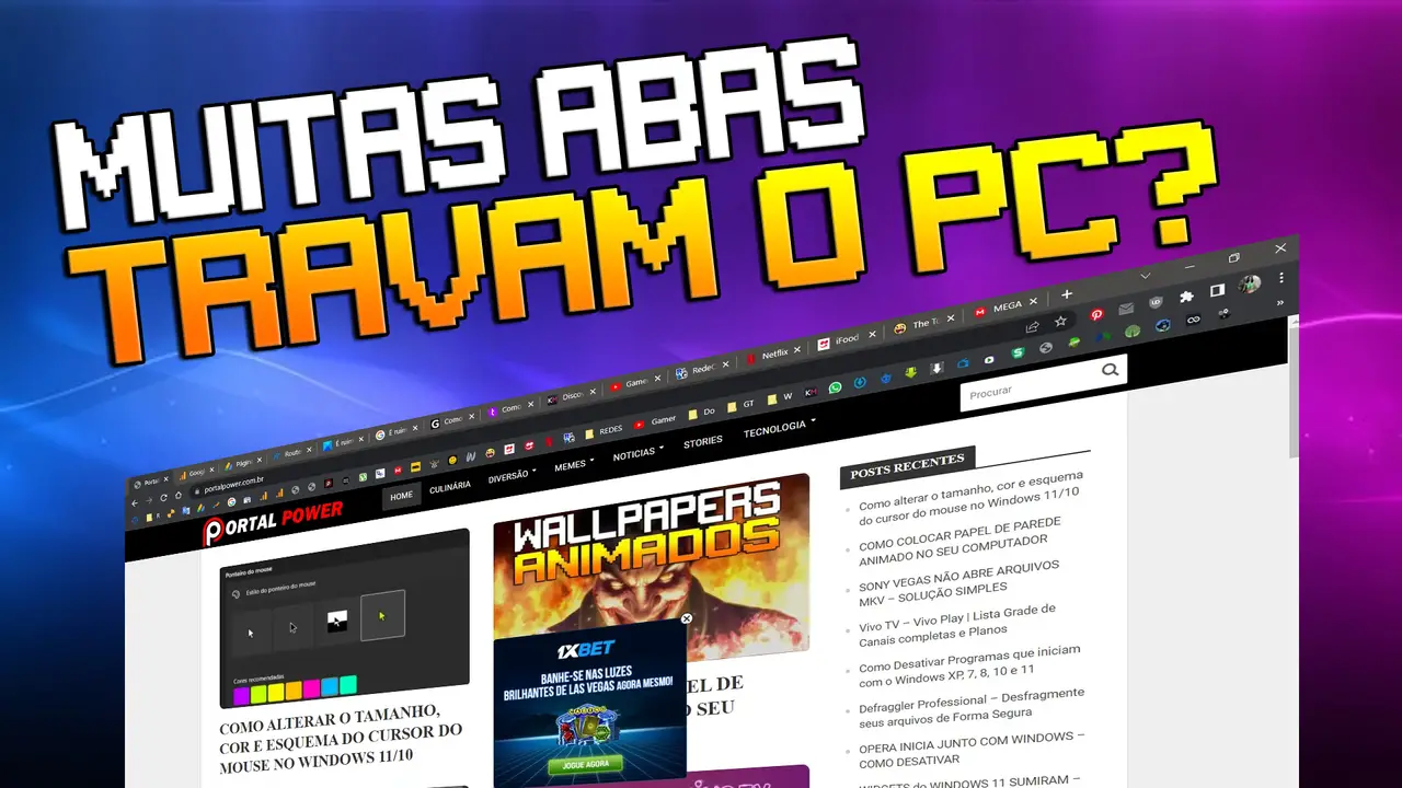 Abas navegador travam PC Abas navegador travam PC