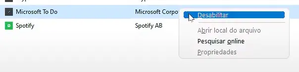 desabilitar desabilitar