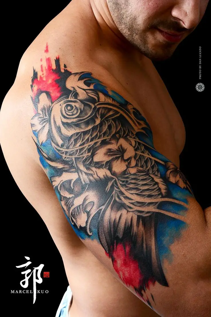 tatuagem de carpa simbolo pcc