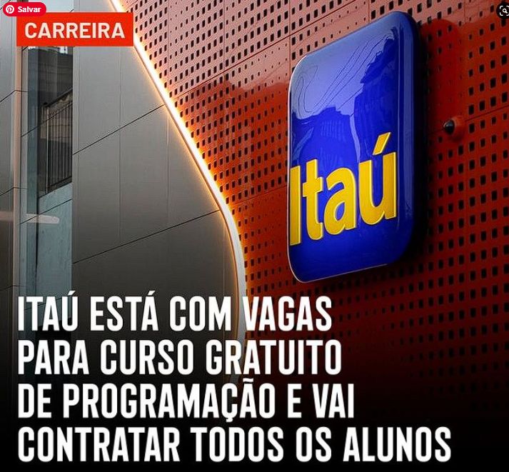 Vagas Programacao itau